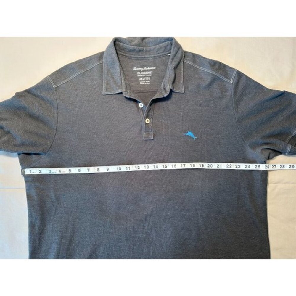 Men's Tommy Bahama Island Zone Gray Polo Collared Shirt size XXL‎ - Picture 5 of 6